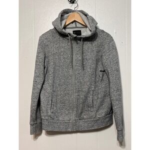 FIGS Grey Heathered Full Zip Hoodie Sweatshirt Scrubs Activewear XS